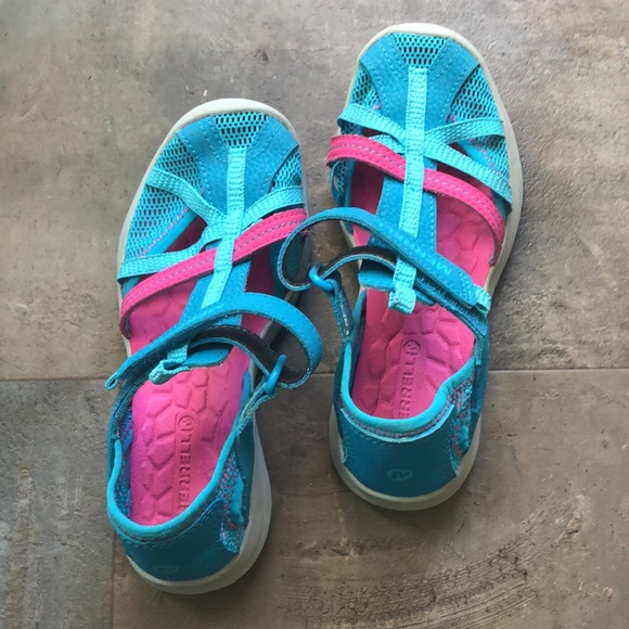 Merrell Girls Sandals Size 1 - Picture 2 of 5